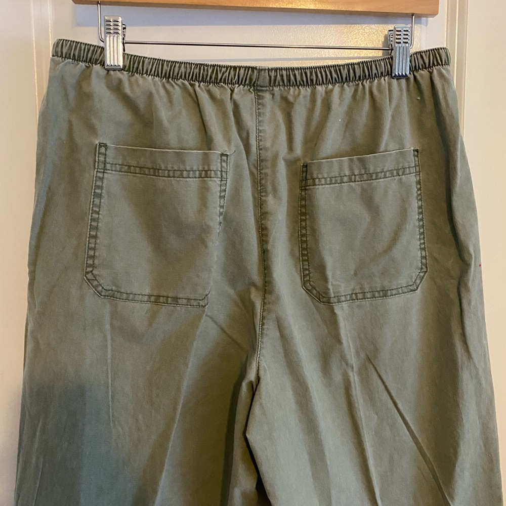 L.L. Bean Sunwashed Canvas Pants High Rise - Picture 6 of 7